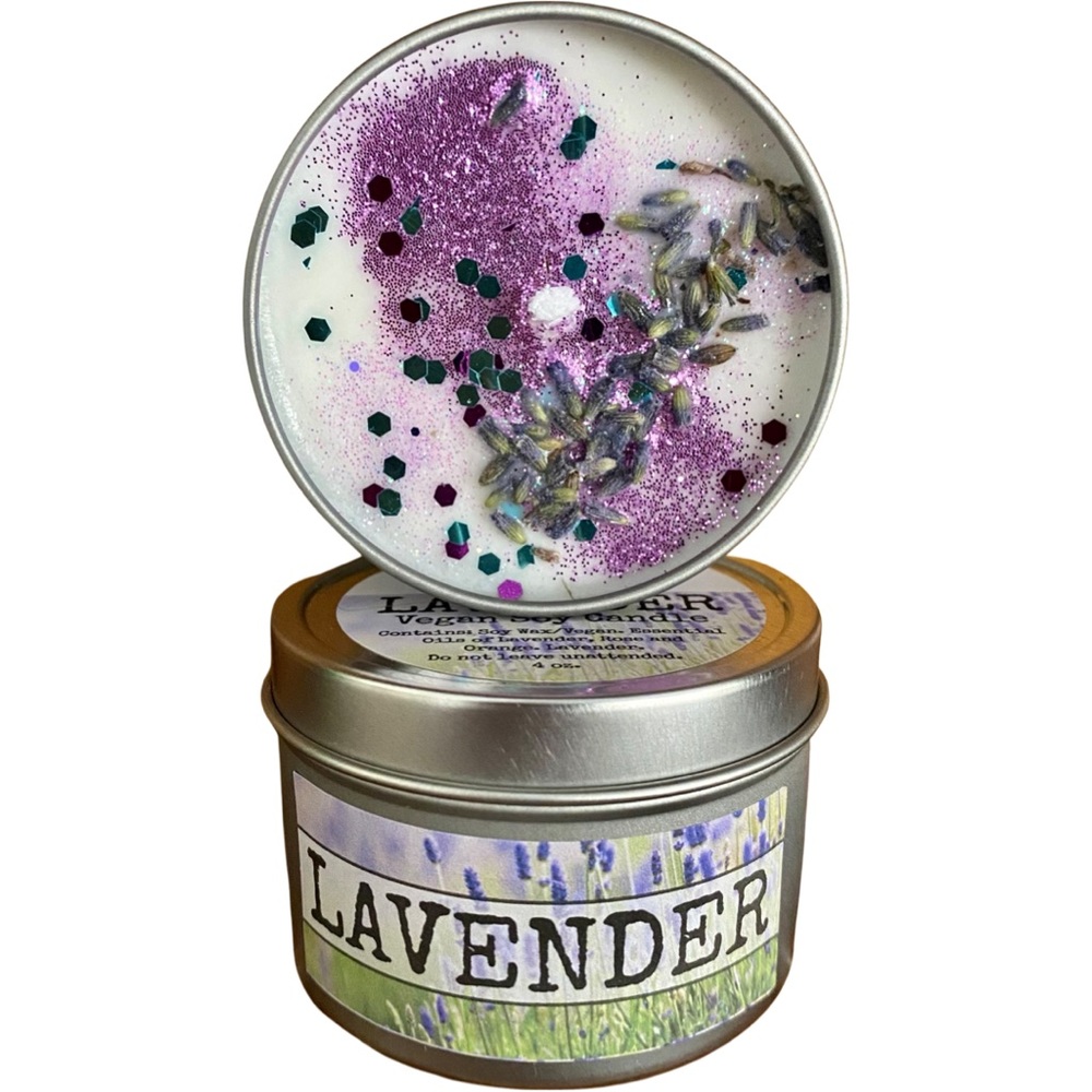 Relaxing LAVENDER Candle - Picture 3 of 4